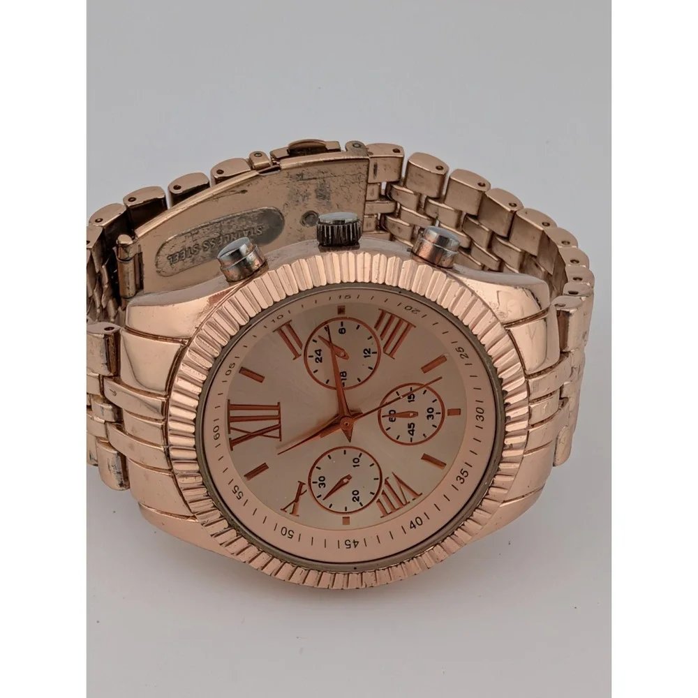Women's Rose‎ Gold Tone Watch 38mm Case 7.25